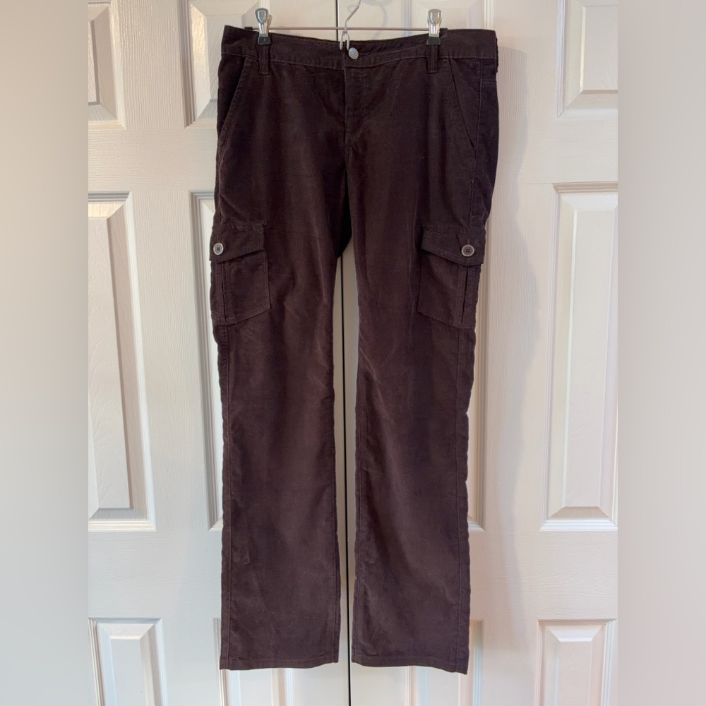 REI Brown Corduroy Cargo Pants Size 8